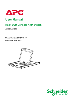 Image of Rack LCD Console AP57●● User Manual