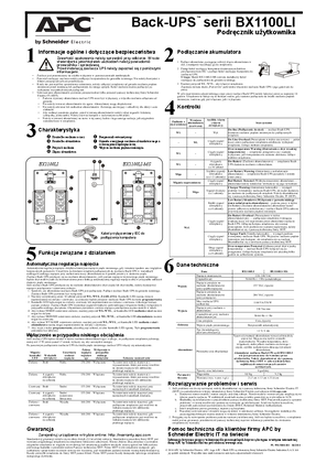 Obraz Podręcznik użytkownika- Back-UPS serii BX1100LI