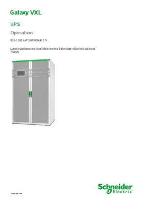 Attēls ar Galaxy VXL UPS 380/400/415V Operation