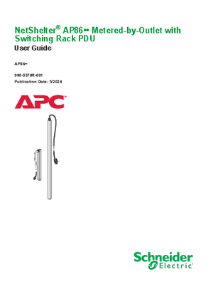 Metered By Outlet With Switching Rack Power Distribution Unit User Guide Firmware Version 6 8 0 Schneider Electric