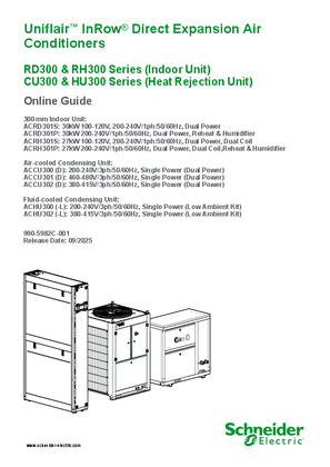 Image of RD300 & RH300 Series (Indoor Unit) CU300 & HU300 Series (Heat Rejection Unit) Online Guide