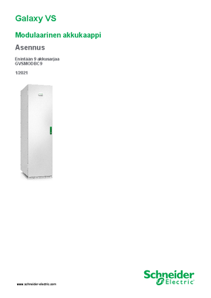 Kuva kohteesta Galaxy VS Modulaarinen akkukaappi Asennus Enintään 9 akkusarjaa