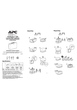 的映像 NetShelter WX Low-profile Cabinet Unpacking Sheet