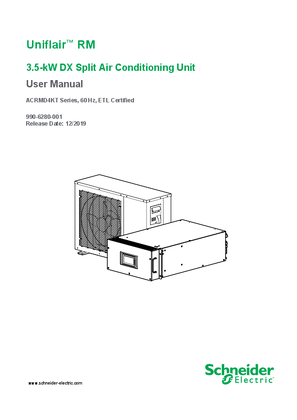 Image of UniflairRM 3.5-kW DX Split Air Conditioning Unit User Manual