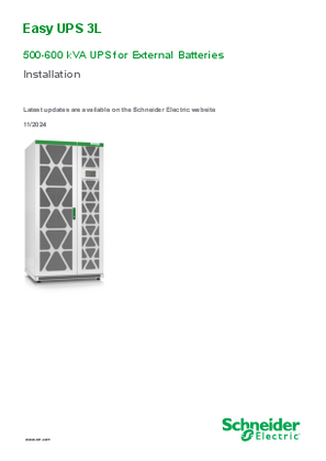 Billede af Easy UPS 3L 500-600 kVA UPS for External Batteries Installation