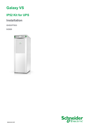 Image de Galaxy VS IP52 Kit for UPS Installation