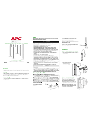 的映像 Basic Rack PDU 机架配电单元安装手册