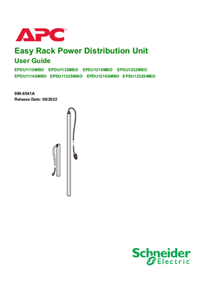 Podoba osebe Easy Rack PDU MBO & SMBO User Guide