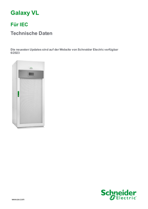 Bild von Galaxy VL Für IEC Technische Daten