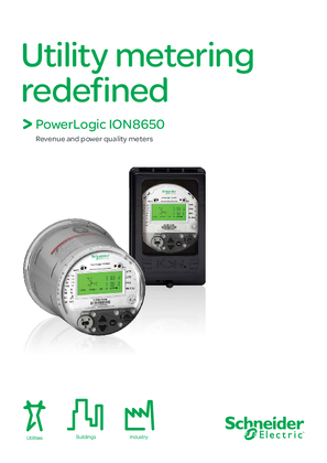 Image of PowerLogic ION8650 promotional brochure