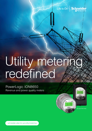 Image of PowerLogic ION8650 Energy and Power Quality Meters Brochure