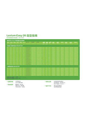 的映像 Lexium Easy 26 选型指南