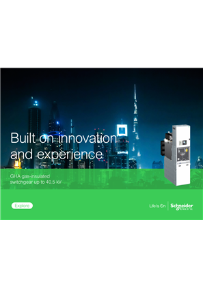 Image of GHA gas-insulated switchgear up to 40.5 kV, Built on innovation and experience