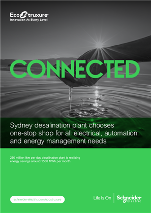 Image of Sydney desalination plant chooses one-stop shop for all electrical, automation and energy management needs