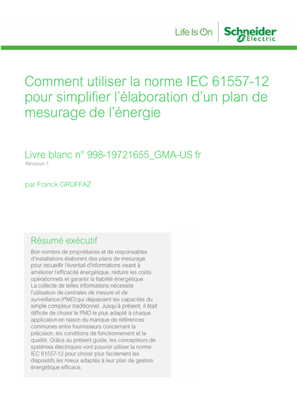 Image de Comment utiliser la norme CEI 61557-12 pour simplifier l''élaboration d''un plan de mesurage de l''énergie