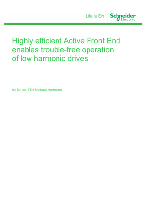 Image of Discover how highly efficient Active Front End enables trouble-free operation of low harmonic drives