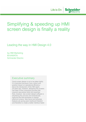 Image of Simplifying & speeding up HMI screen design is finally a reality