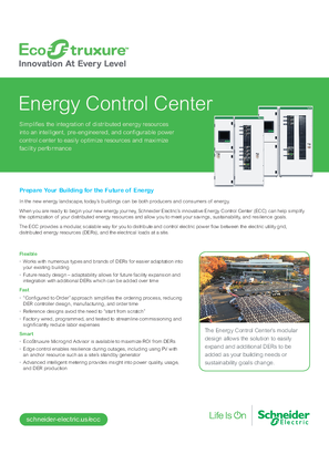 Image of Energy Control Center Handout