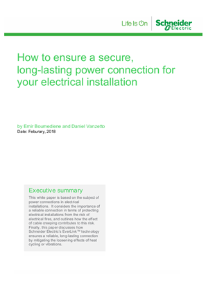 Image of How to ensure a secure, long-lasting power connection for your electrical installation