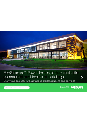 Immagine di ebrochure - EcoStruxure Power for single and multi-site commercial and industrial buildings