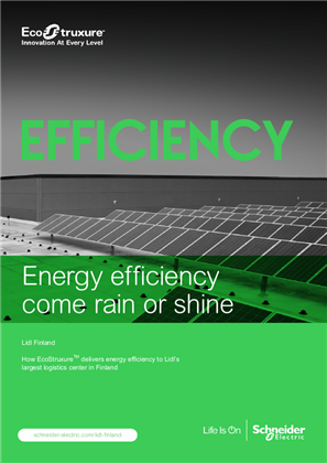 Image of How EcoStruxure delivers energy efficiency to Lidl's largest logistics center in Finland