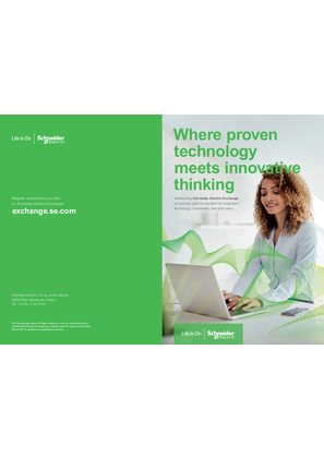 Image of Where proven technology meets innovative thinking - Schneider Electric Exchange