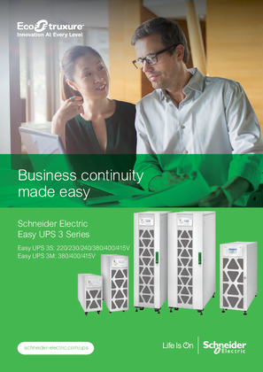 Podoba osebe Business continuity made easy - Easy UPS 3 Series - Low Res