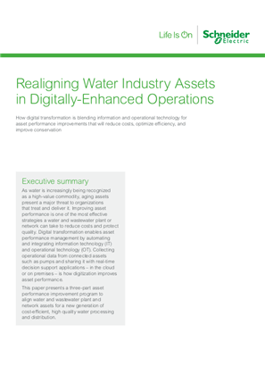 Image of Realigning Water Industry Assets in Digitally-Enhanced Operations