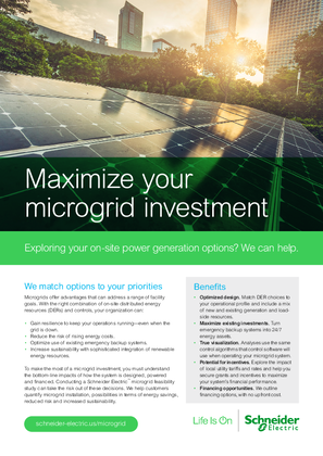 Image of Microgrid: Maximize your Investment Brochure