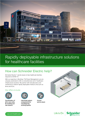 Image of Rapidly deployable infrastructure solutions for healthcare facilities