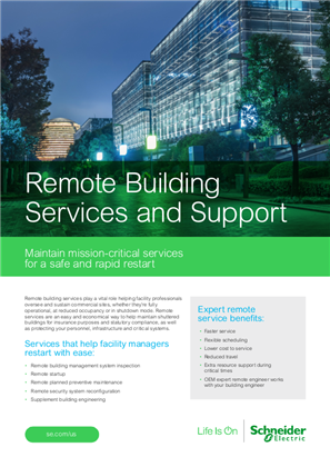 Image of Remote Building Services and Support Brochure