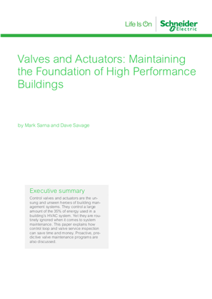 Image of Valves and Actuators: Maintaining the Foundation of High Performance Buildings