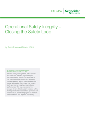 Image of Operational Safety Integrity – Closing the Safety Loop