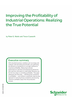 Image of Improving the Profitability of Industrial Operations: Realizing the True Potential