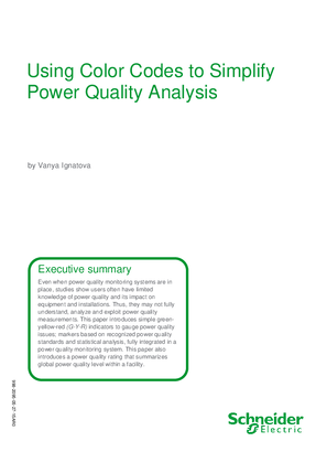 Image of Using Color Codes to Simplify Power Quality Analysis