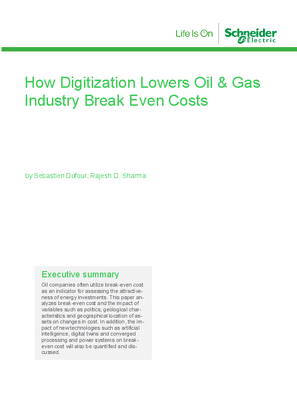 Image of How Digitization Lowers Oil & Gas Industry Break Even Costs