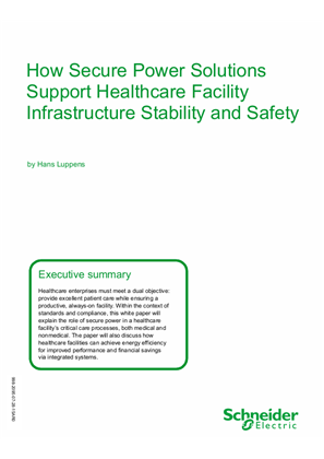 Image of How Secure Power Solutions Support Healthcare Facility Infrastructure Stability and Safety