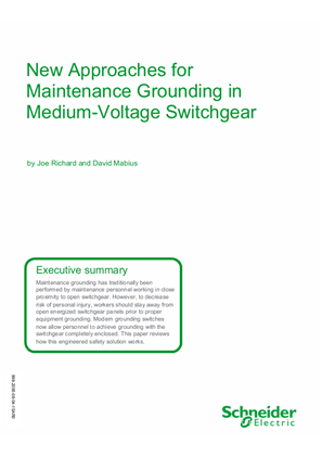 Imagen de New Approaches for Maintenance Grounding in Medium-Voltage Switchgear