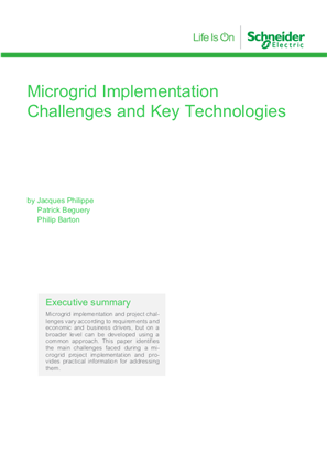 Image of Microgrid Implementation Challenges and Key Technologies