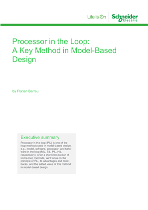 Image of Processor in the Loop: A Key Method in Model-Based Design