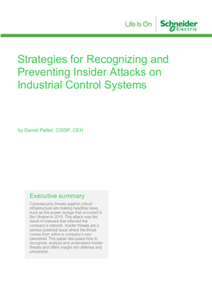 Image of Strategies for Recognizing and Preventing Insider Attacks on Industrial Control Systems