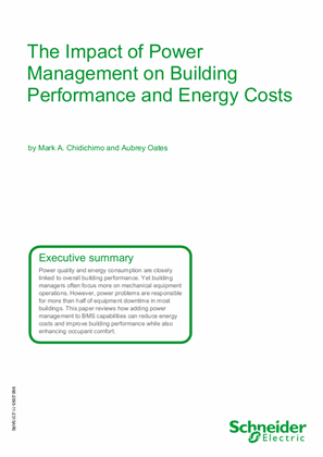 Image of The Impact of Power Management on Building Performance and Energy Costs