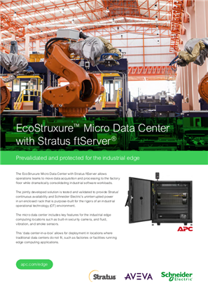 Image of Industrial Edge Computing Reference Design Based on Stratus ftServer Technology