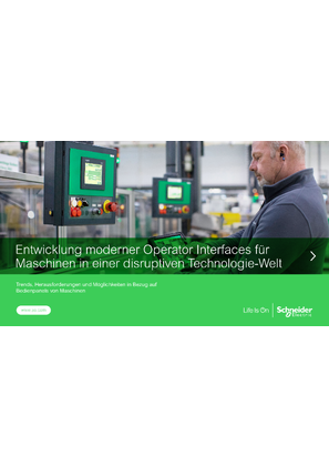 Bild von Entwicklung moderner Operator Interfaces für Maschinen in einer disruptiven Technologie-Welt - eGuide