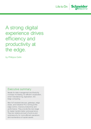 Image of White Paper - A strong digital experience drives efficiency and productivity at the edge