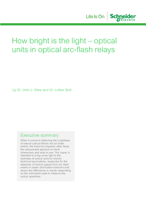 Image of How bright is the light – optical units in optical arc flash relays