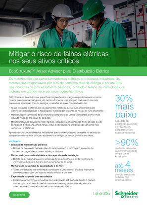 Mitigar o risco de falhas elétricas nos seus ativos críticos