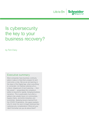 Image of Is cybersecurity the key to your business recovery?