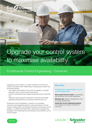Image of Upgrade your control system to maximise availability