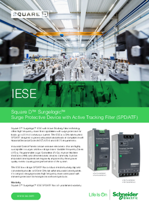 Image of IESE - Square D™ Surgelogic™ Surge Protective Devices with Active Tracking Filter (SPD/ATF)